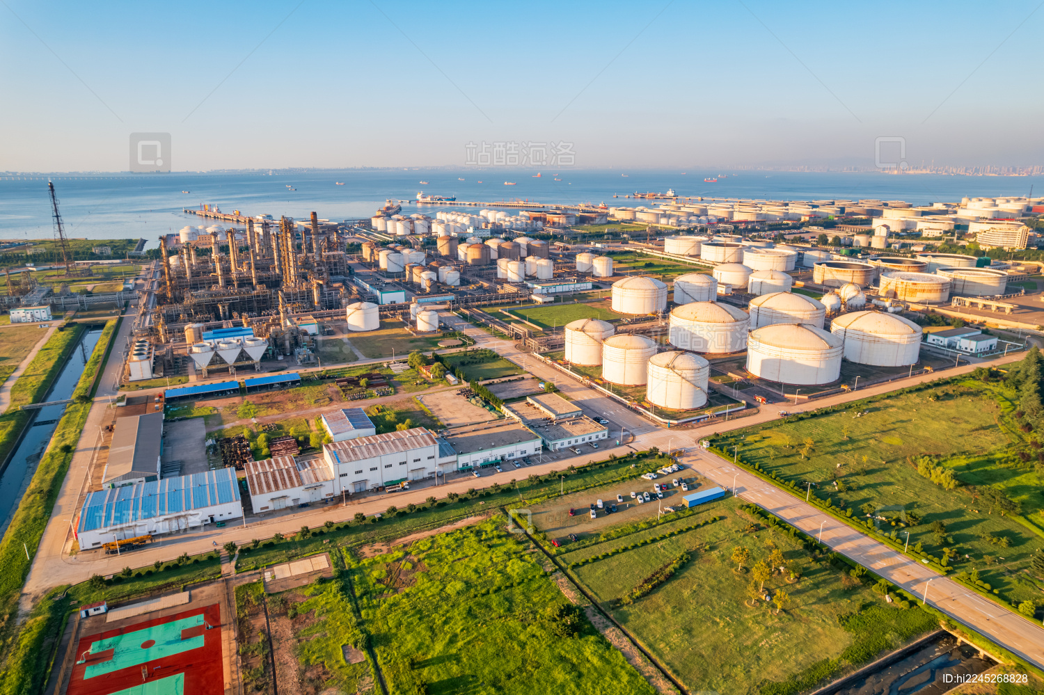 青岛三文化工生产基地全景